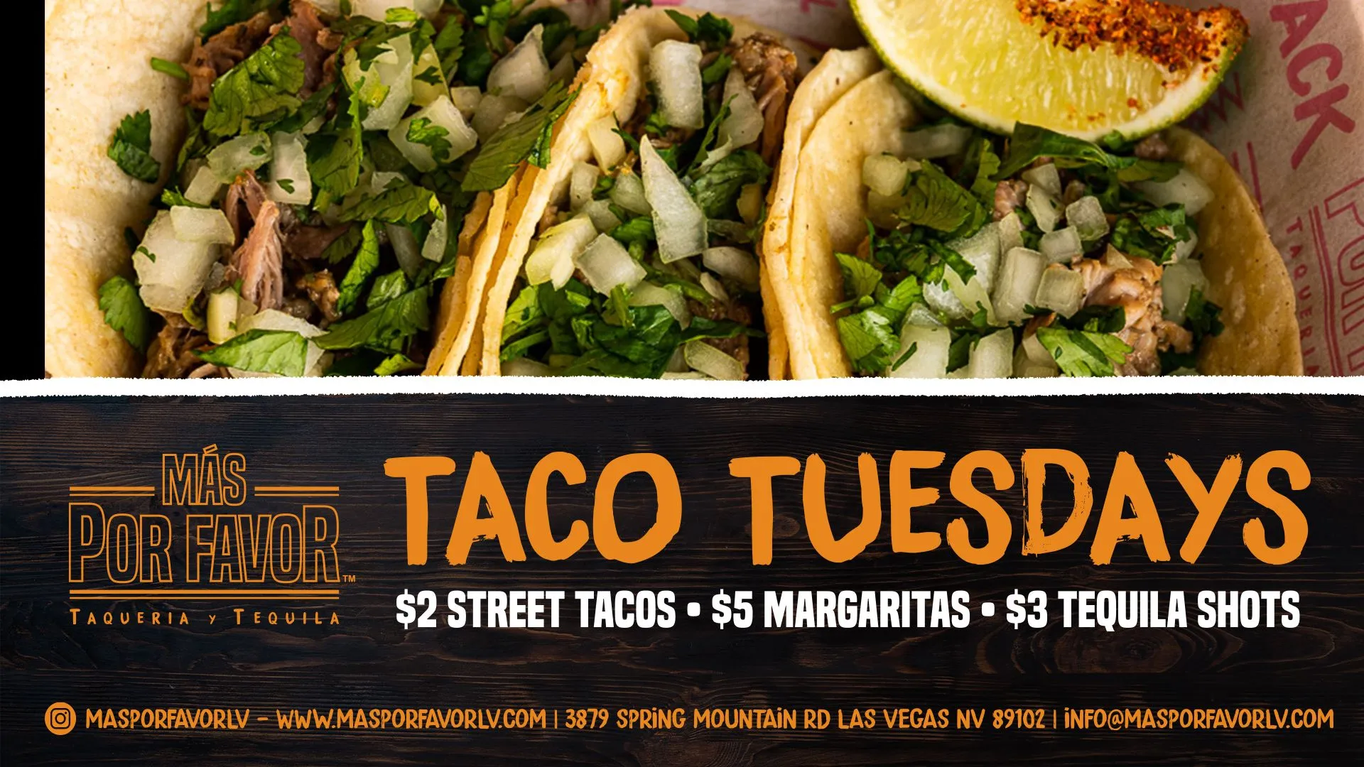 Taco Tuesday Más Por Favor Vegas