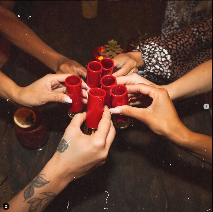 Sweet Melons mezcal cocktail paired with tacos al pastor at Más Por Favor