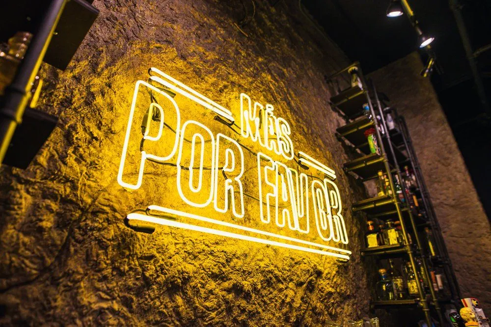 Interior of Más Por Favor restaurant in Las Vegas serving the best mushroom asada tacos