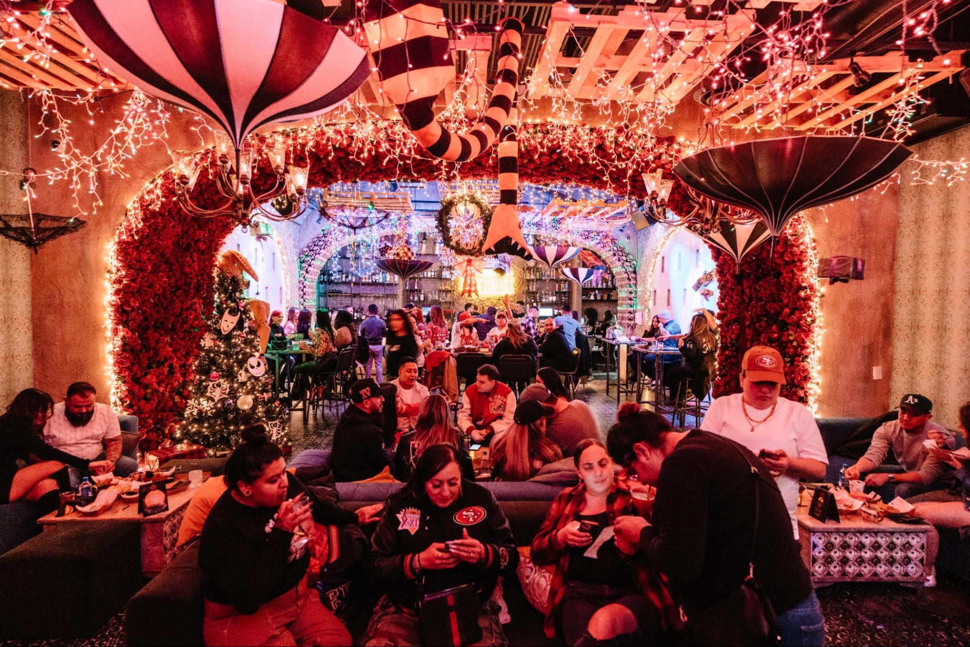 holiday celebrations at mas por favor mexican bar china town