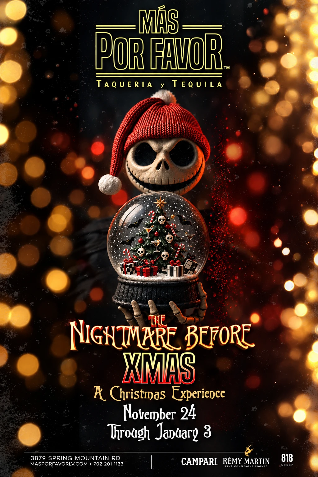 The Nightmare Before Xmas – A Christmas Experience at Más Por Favor, November 24 through January 3